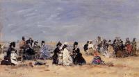 Boudin, Eugene - Trouville, Beach Scene